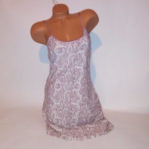 Primark Lingerie‎ Chemise Slip XS Purple White Stretch Sleeveless